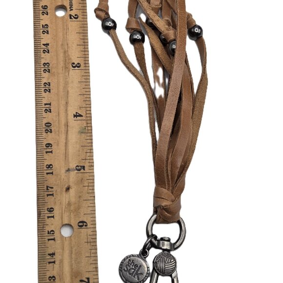 the sak Brown Leather Zipper Pull & White Clay Essential Oil Diffuser - Picture 5 of 7